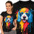 KOSZULKA DAMSKA ZWIERZĘTA  COLORDOG 2